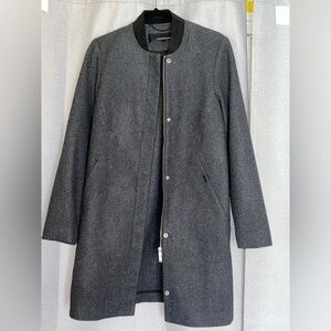 Superdry Grey Wool Coat